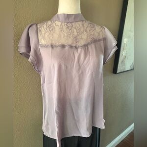 Lavender Lace Women's Top- NWT missing one button